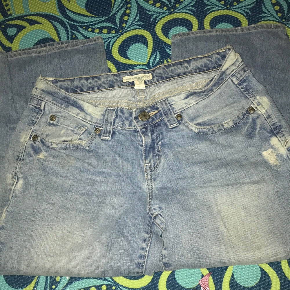 Aeropostale blue jean capris